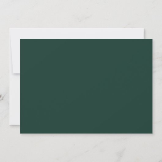 Save The Date Emerald Green Eucalyptus White Floral Calendrier (Dos)