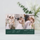 Save The Date Emerald Green QR Code Enregistrer la date 4 Photo (Debout devant)