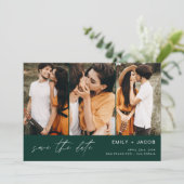 Save The Date Emerald Green QR Code Enregistrer la date 4 Photo (Debout devant)
