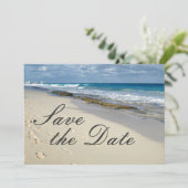 Save The Date Empreintes dans le sable "enregistrer la date" (Debout devant)