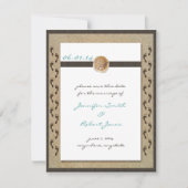 Save The Date Empreintes dans le sable Enregistrer la date (Devant)