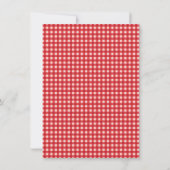 Save The Date En vichy rouge & Mint Mason Jar Enregistrer la dat (Dos)