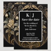 Save The Date Enchantement Or Faire Part de Mariage (Devant / Derrière)