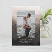 Save The Date Encre sombre pour mariage à retenir (Debout devant)