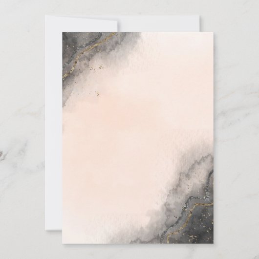 Save The Date Encre sombre pour mariage à retenir (Dos)