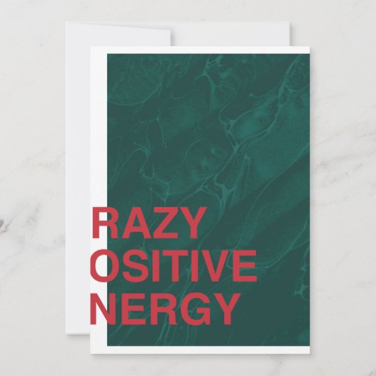 Save The Date Energie Positive Fou - Conception De Devis Moderne (Dos)