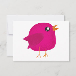 Save The Date Enfants oiseau mignon