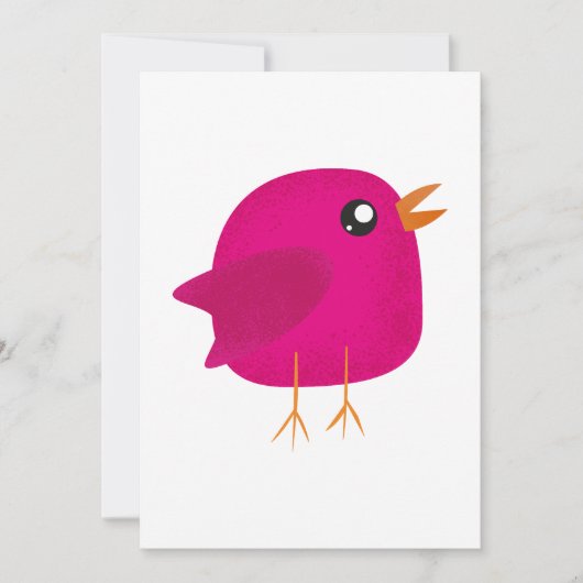 Save The Date Enfants oiseau mignon (Devant)