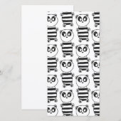 Save The Date Enfants Panda  (Devant / Derrière)