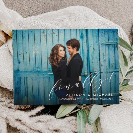 Save The Date Enfin Calligraphie Script Enregistrer la date