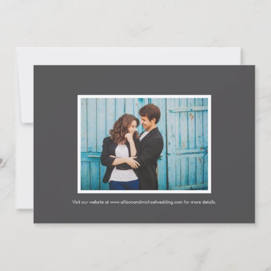 Save The Date Enfin Faux Foil Calligraphy Script Enregistrer la  (Dos)