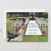 Save The Date Enfin Mariage Drôle Couple Noir (Devant)
