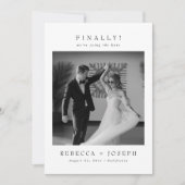 Save The Date Enfin Photo de mariage Old Money (Devant)
