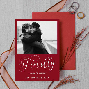 Save The Date Enfin photo minimaliste Mariage Enregistrer la dat