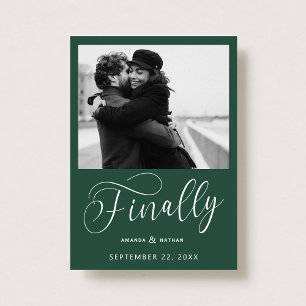 Save The Date Enfin photo minimaliste Mariage Enregistrer la dat