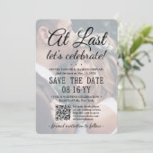 Save The Date Enfin QR Code & Superposition de photos Mariage Ré (Debout devant)