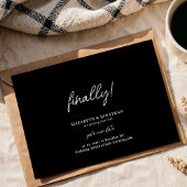 Save The Date Enfin Script Chic Noir Mariage Enregistrer la date
