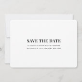 Save The Date Enfin | Simple Modern Script Mariage photo (Dos)