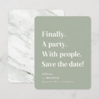 Enfin une partie simple texte Sage vert minimalist