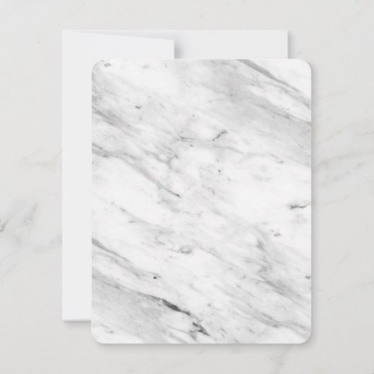 Save The Date Enfin une partie Texte simple Noir & Blanc Minimal (Dos)