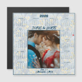 Save the Date Engaged Couple Magnetic (Voorkant / Achterkant)