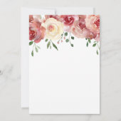 Save The Date Enregistrer la calligraphie de date, Bourgogne, Ro (Dos)