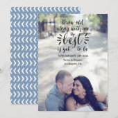 Save The Date Enregistrer la citation scriptée Photo d'annonce d (Devant / Derrière)