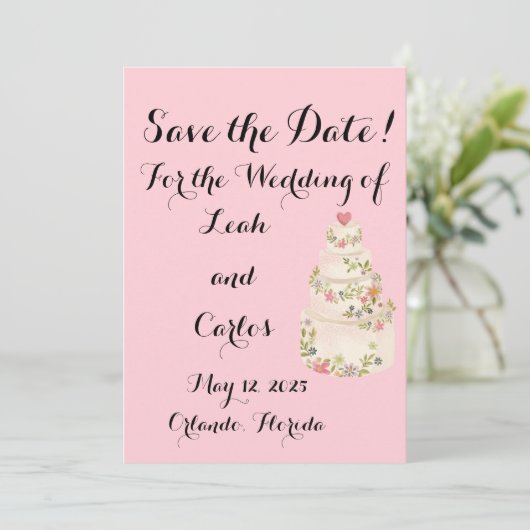 Save The Date Enregistrer la date (Debout devant)