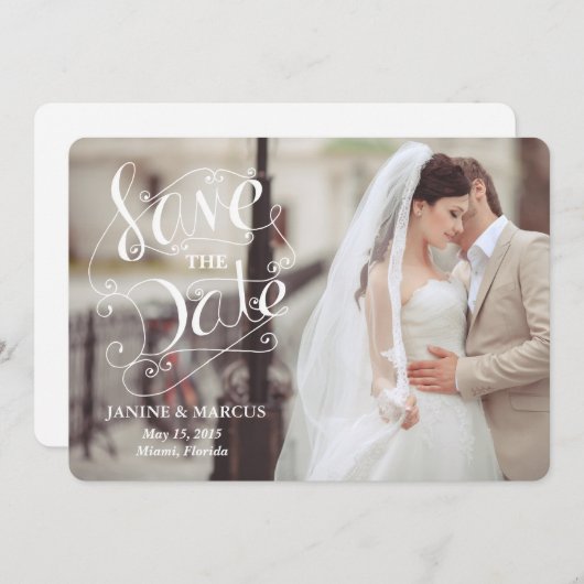 Save The Date enregistrer la date (Devant / Derrière)