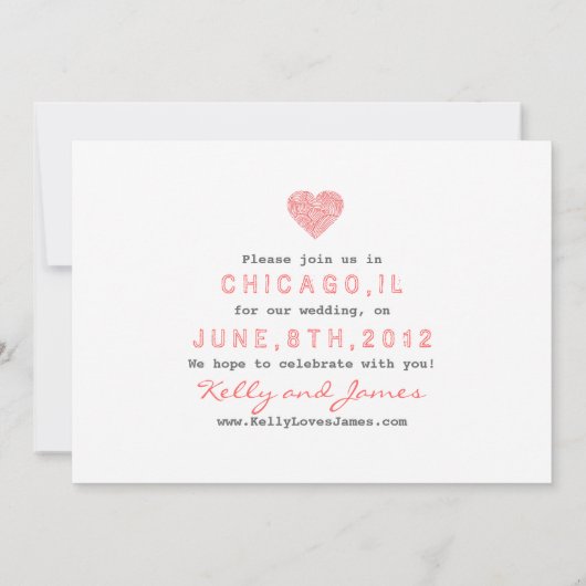 Save The Date Enregistrer la date (Dos)