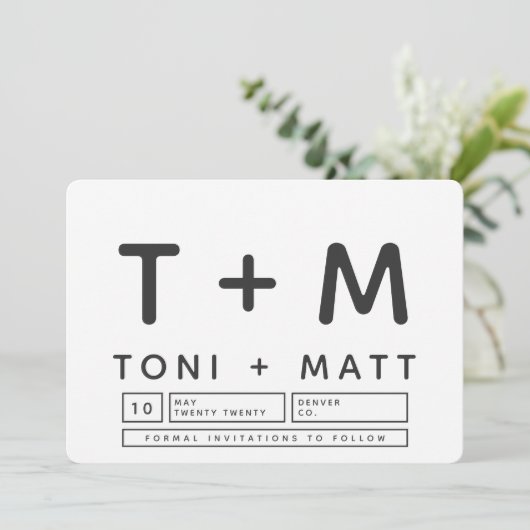 SAVE THE DATE ENREGISTRER LA DATE (Debout devant)