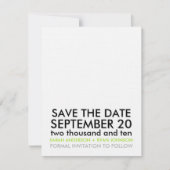 Save The Date Enregistrer la date (Devant)