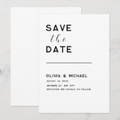 Save The Date Enregistrer la date (Devant / Derrière)