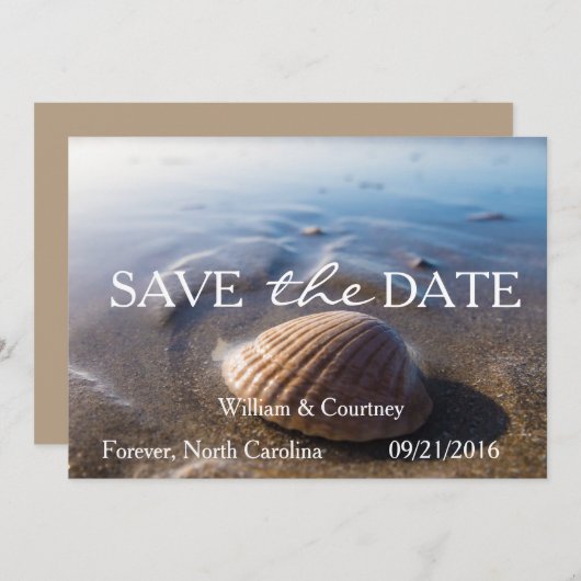 Save The Date Enregistrer la date (Devant / Derrière)