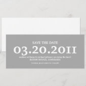 Save The Date Enregistrer la date (Devant / Derrière)