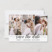 Save The Date Enregistrer la date 3 Photo Elegant Editable Moder (Devant)