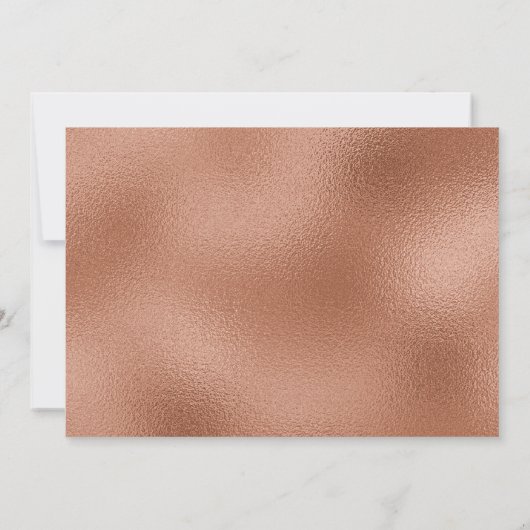 Save The Date Enregistrer La Date 50e Anniversaire Rose Gold Cak (Dos)