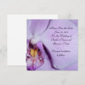 Save The Date Enregistrer la date Annonce de mariage orchidée (Devant / Derrière)