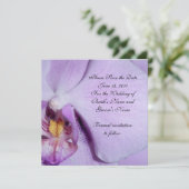 Save The Date Enregistrer la date Annonce de mariage orchidée (Debout devant)