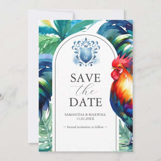 Save The Date Enregistrer La Date Annonces Du Mariage Key West (Devant)