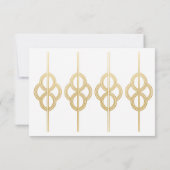 Save The Date Enregistrer La Date Art Déco Wedding Party Gold In (Dos)