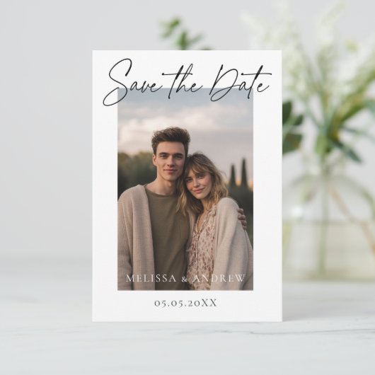 Save The Date Enregistrer la date au minimum avec écriture par s (Debout devant)