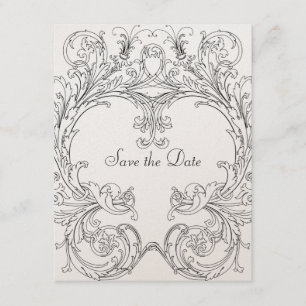 Save The Date Enregistrer la date avec cadre baroque