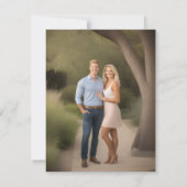 Save The Date Enregistrer la date avec la photo croisée Retour (Dos)