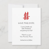 Save The Date Enregistrer la date avec le bonheur double (Devant)