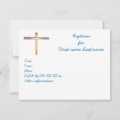 Save The Date Enregistrer la Date - Baptême (garçon) - invitatio (Dos)