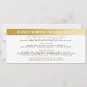 Save The Date Enregistrer la date Boarding Pass Simple Modern Go (Dos)