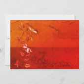 Save The Date Enregistrer La Date Burnt Orange Rustic Texture Ma (Dos)