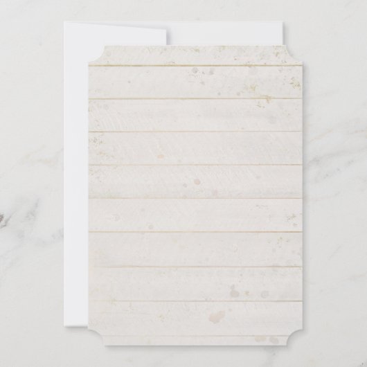 Save The Date Enregistrer la date Cactus Succulent Wooden Desert (Dos)