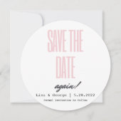 Save The Date Enregistrer la date Changer de date Mariage simpli (Devant)